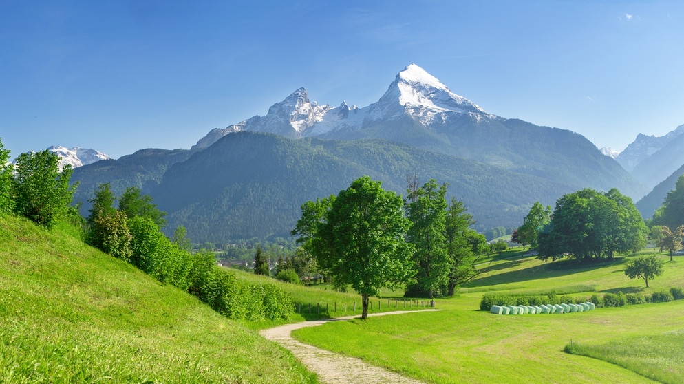 Blick auf den Watzmann in Berchtesgaden. | Bildquelle: stock.adobe.com/auergraphics
