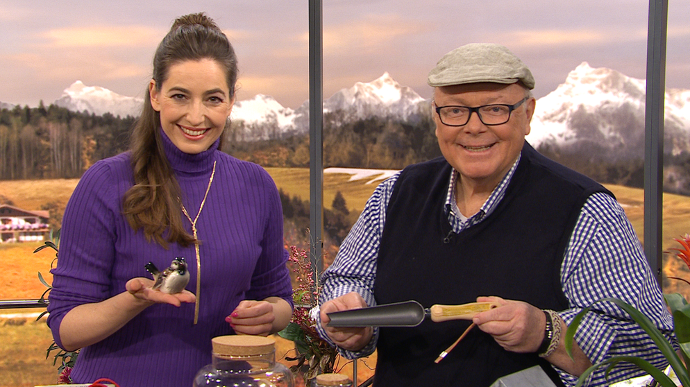 Andrea Lauterbach und Gartenexperte Andreas Modery | Bildquelle: Wir in Bayern
