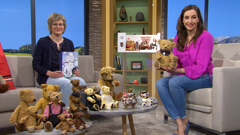 Teddybärenmacherin Petra Drexler und Moderatorin Andrea Lauterbach  | Bildquelle: BR