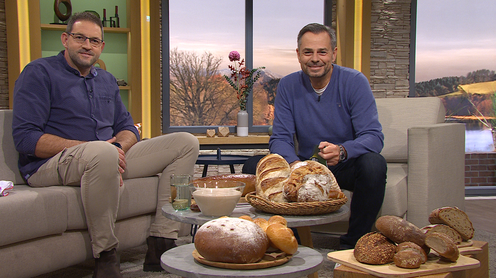 Bäcker und Bier-Sommelier Andreas Speiser und Moderator Michael Sporer | Bildquelle: BR