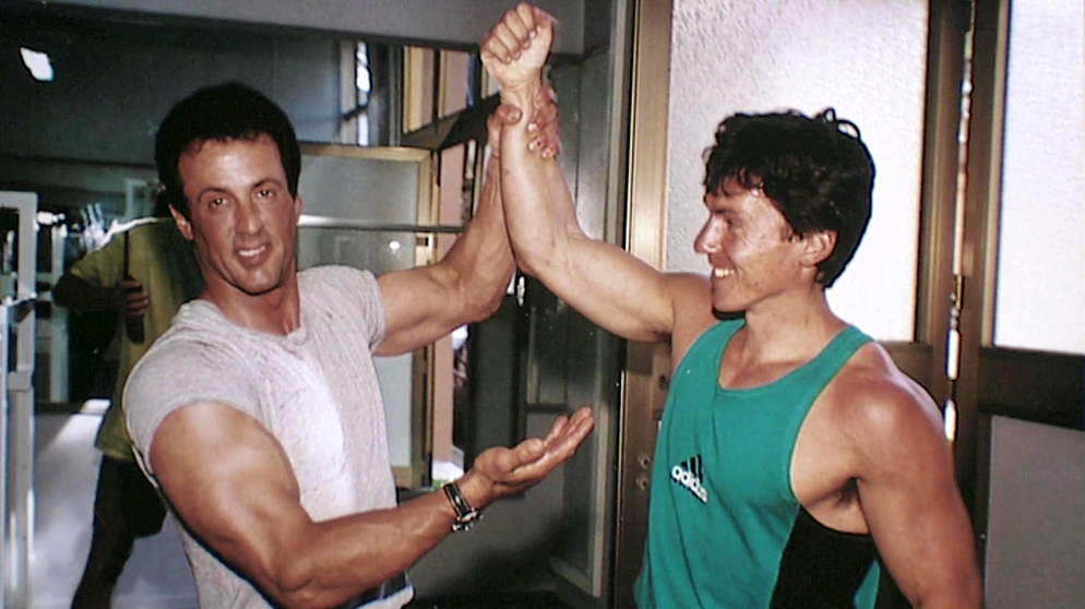 Wolfgang Güllich und Sylvester Stallone | Bildquelle: Bayerischer Rundfunk