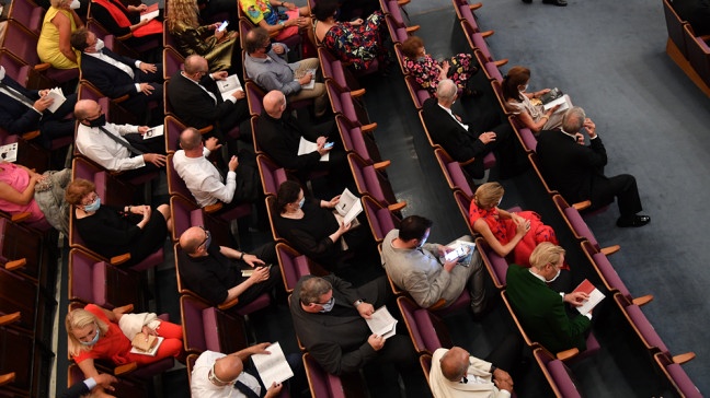 Salzburger Festspiele 2020 Sitzkonzept Corona, Premiere "Così fan tutte" | Bildquelle: picture-alliance/dpa