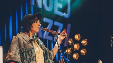 Sängerin Lucia Cadotsch am 28. Oktober 2021 beim NUEJazz-Festival in Nürnberg | Bild: Lukas Diller