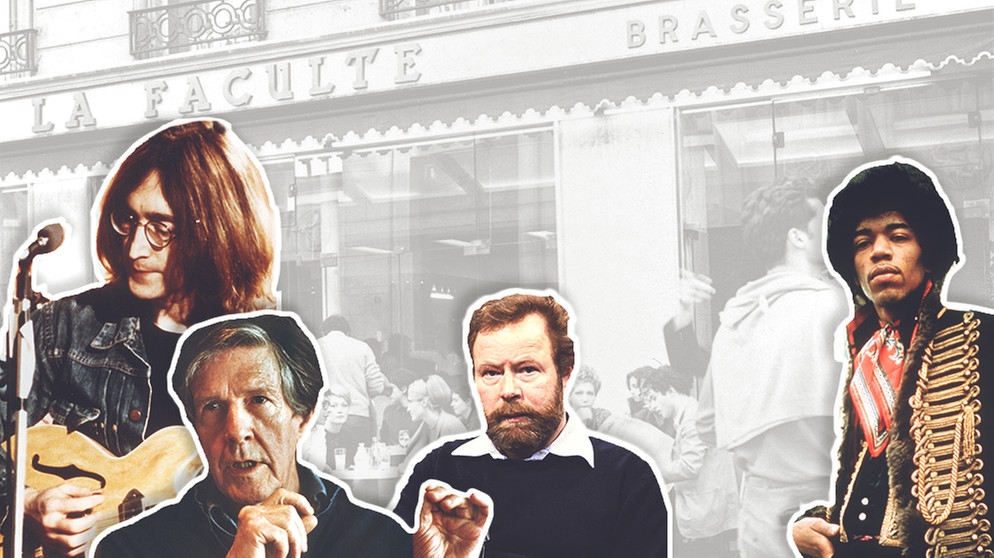 Collage - 68er mit Jimi Hendrix, John Lennon, John Milton Cage, Franz Josef Degenhardt, Limpe Fuchs | Bildquelle: picture-alliance/dpa