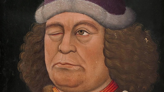 Oswald von Wolkenstein. Frontispiz in der Innsbrucker Liederhandschrift | Bildquelle: picture-alliance/dpa