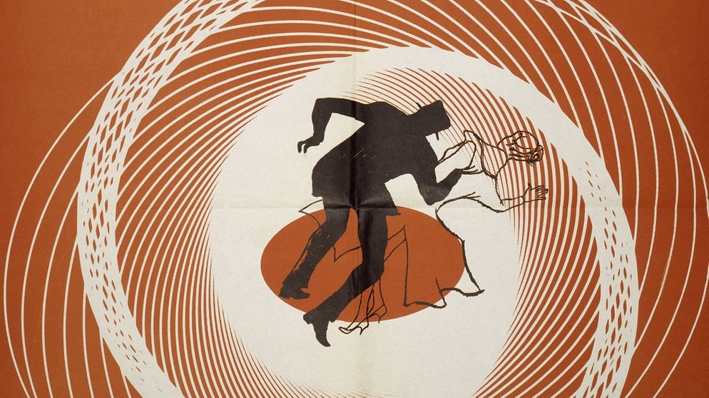 Das Plakat zu "Vertigo", designed von Saul Bass | Bildquelle: picture alliance / akg