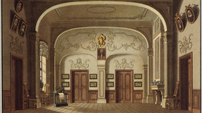 "Der Freischütz", Agathenzimmer – Bühnenbildentwurf für die Uraufführung von Carl Wilhelm Gropius | Bildquelle: picture alliance / akg-images