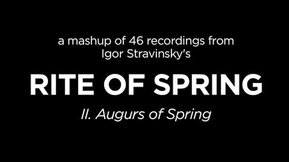 46 Recordings of Stravinsky's "Rite of Spring" in 3 Minutes | Bildquelle: WQXR (via YouTube)