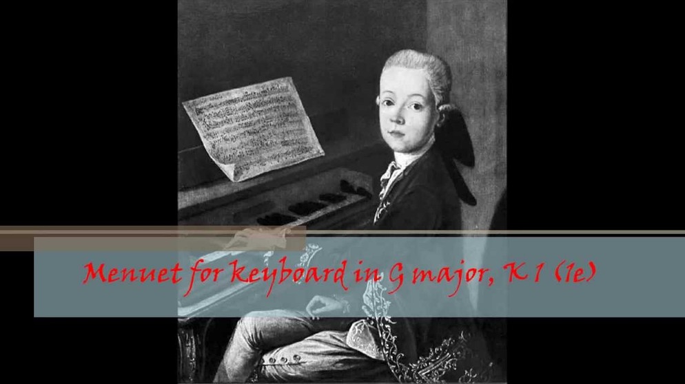W. A. Mozart - KV 1 (1e) - Menuet for keyboard in G major | Bildquelle: ComposersbyNumbers (via YouTube)