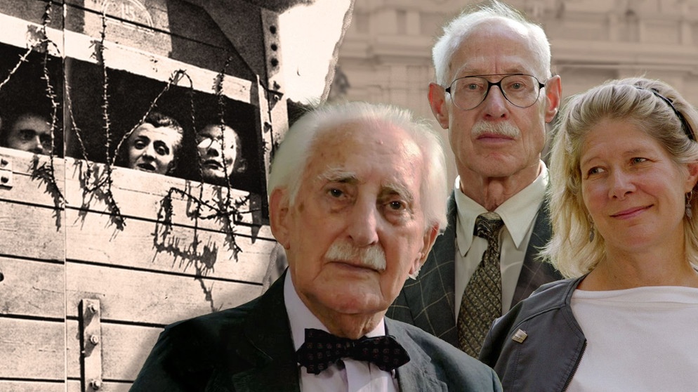 Es ist eine Begegnung, wie sie niemand von ihnen in dieser Form zuvor gehabt hat: Der 94-jährige Holocaust-Überlebende Dr. Leon Weintraub (im Bild), der Tätersohn Jens-Jürgen Ventzki und Julie Lindahl, die Enkeltochter eines SS-Mannes. | Bildquelle: BR