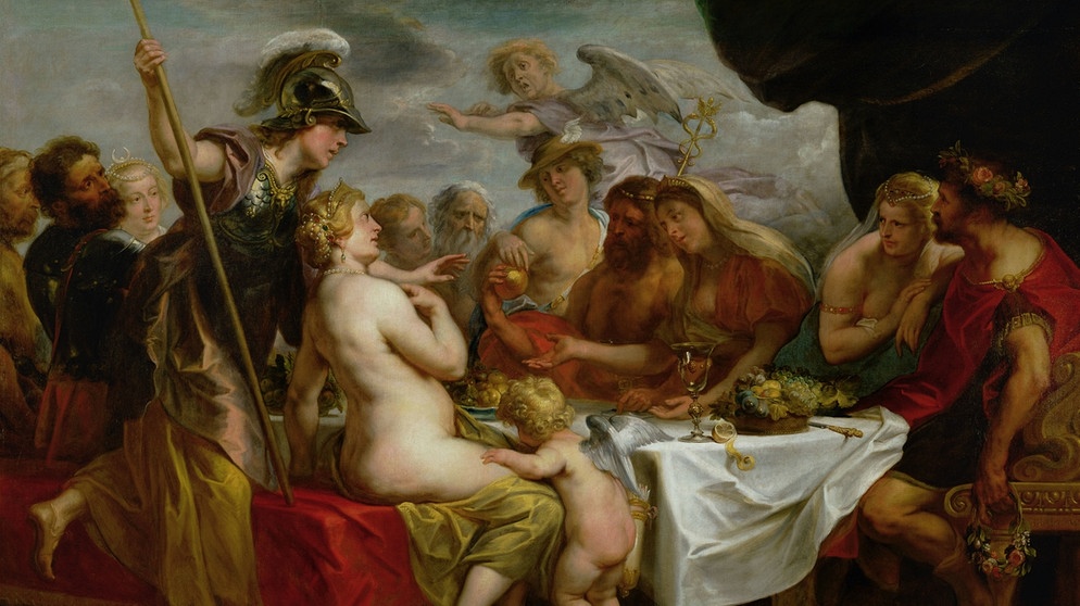 Öl auf Leinwand "Die Hochzeit von Peleus und Thetis". | Bildquelle: picture-alliance/dpa